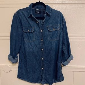 Long sleeve jean button up